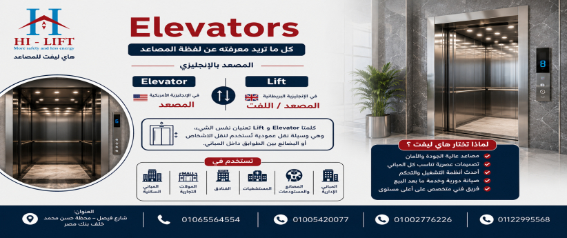 elevators معنى elevators معنى